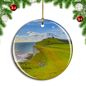 UK England Brighton Seven Sisters Country Park Christmas Ornament