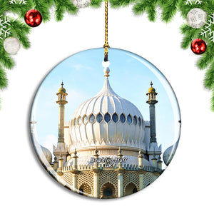 UK England Brighton-Huff Royal Pavilion Christmas Ornament