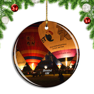 UK England Bristol Balloons Christmas Ornament