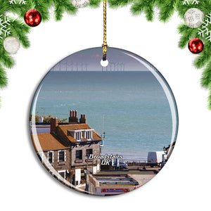 UK England Broadstairs Joss Bay Christmas Ornament