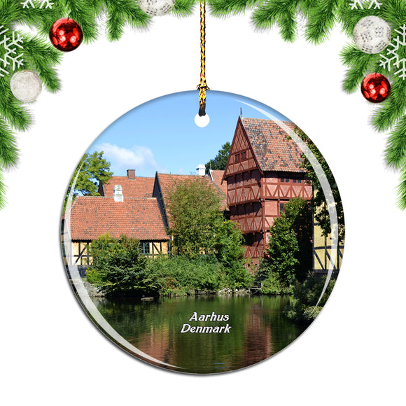 Denmark Den Gamle By Aarhus Christmas Ornament