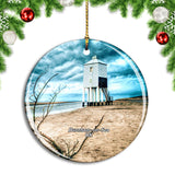 UK England Burnham-on-Sea Christmas Ornament