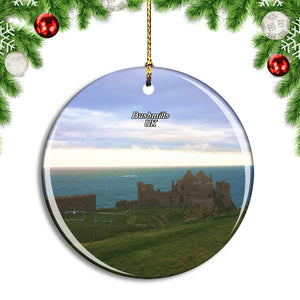 UK England Bushmills Dunluce Castle Christmas Ornament