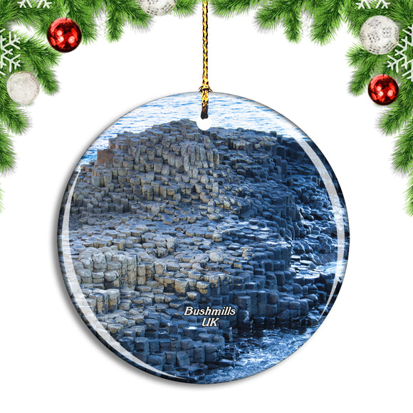 UK England Bushmills Giant's Causeway Christmas Ornament