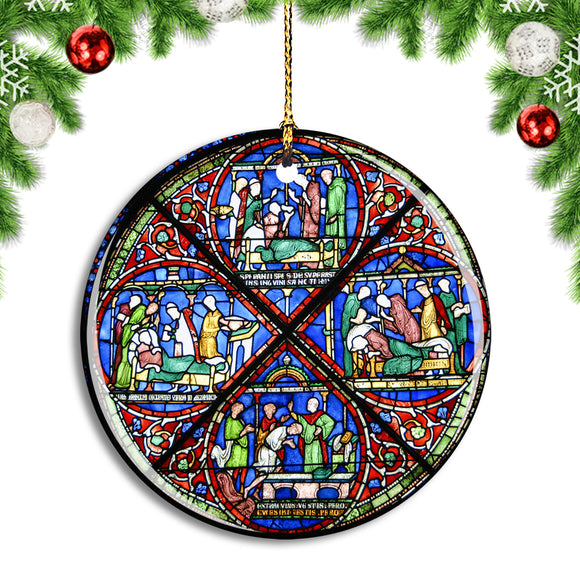 UK England Canterbury Cathedral Christmas Ornament