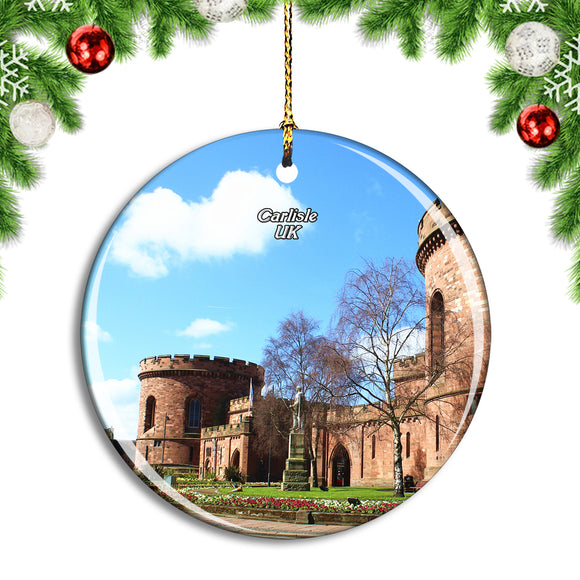 UK England Carlisle Castle Christmas Ornament