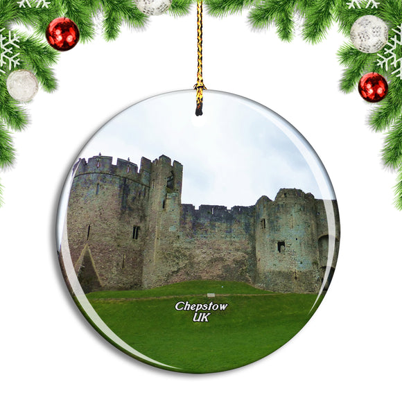 UK England Chepstow Castle Christmas Ornament