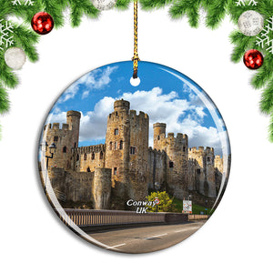 UK England Conway Castle Christmas Ornament