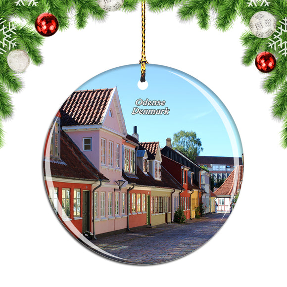 Denmark Hans Christian Andersen Birthplace Odense Christmas Ornament