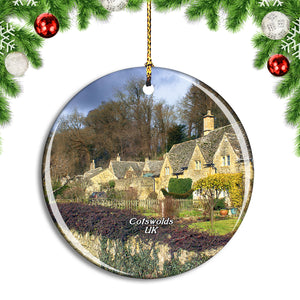 UK England Cotswolds Countryside Christmas Ornament