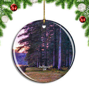 UK England Dartmoor Forest Christmas Ornament