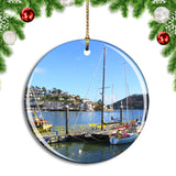 UK England Dartmouth Devon River Christmas Ornament