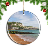 UK England Dover Beach Christmas Ornament