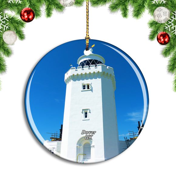 UK England Dover South Foreland Lighthouse Christmas Ornament