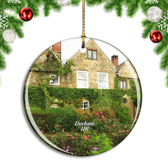 UK England Durham Crook Hall & Gardens Christmas Ornament