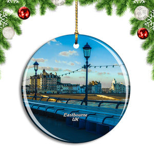 UK England Eastbourne Pier Christmas Ornament