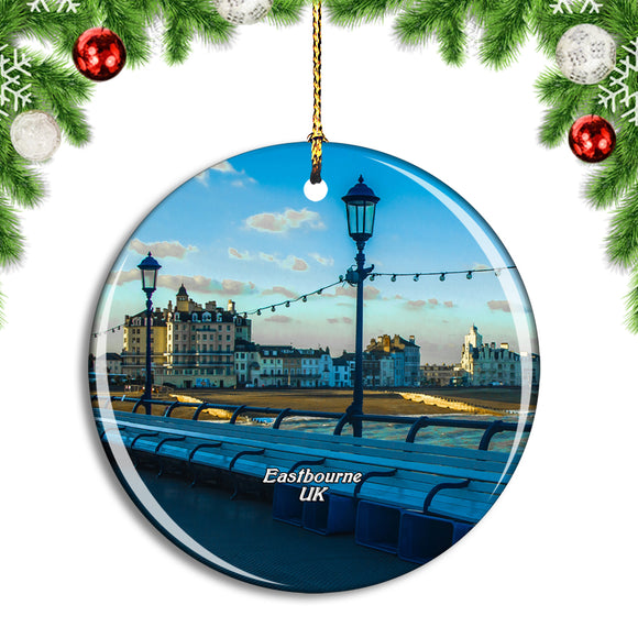 UK England Eastbourne Pier Christmas Ornament