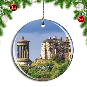 UK England Edinburgh Calton Hill Christmas Ornament