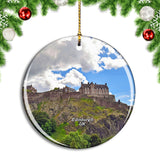 UK England Edinburgh Castle Christmas Ornament