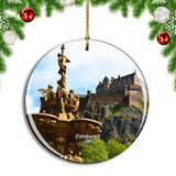 UK England Edinburgh Castle Christmas Ornament