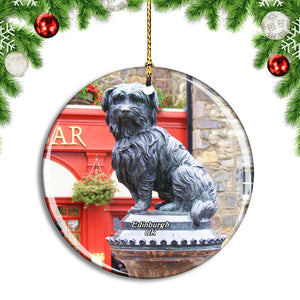 UK England Edinburgh Greyfriars Bobby Christmas Ornament