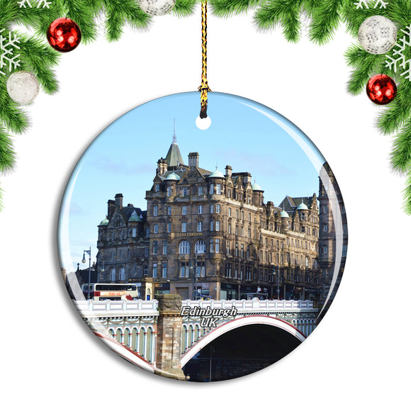 UK England Edinburgh N Bridge Christmas Ornament