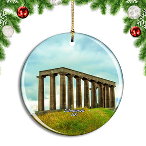 UK England Edinburgh National Monument of Scotland Christmas Ornament