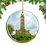 UK England Edinburgh Nelson Monument Christmas Ornament