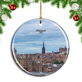 UK England Edinburgh Old Town Christmas Ornament