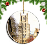 UK England Ely Cathedral Christmas Ornament