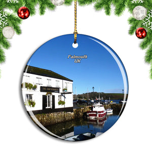 UK England Falmouth Port Christmas Ornament