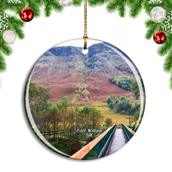 UK England Fort William Nevis Range Mountain Experience Christmas Ornament