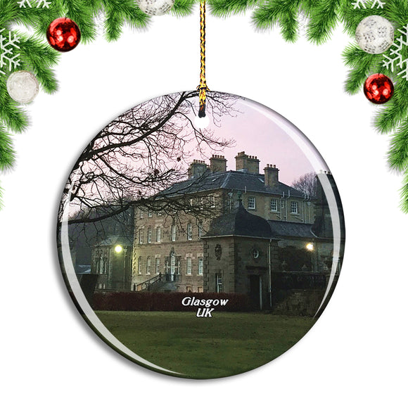 UK England Glasgow Pollok House Christmas Ornament