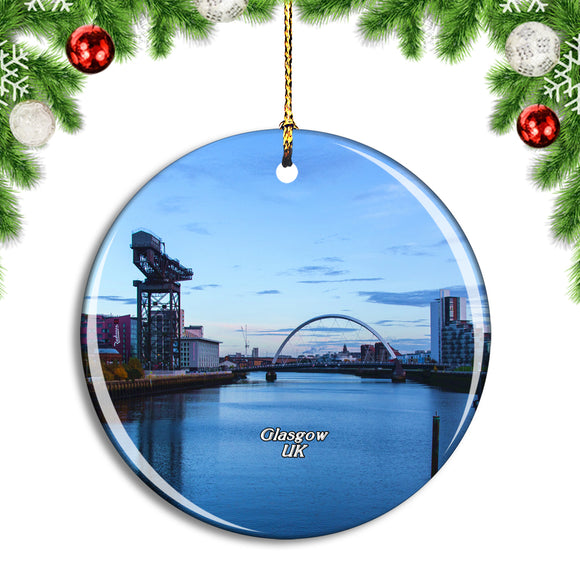 UK England Glasgow Port Christmas Ornament