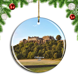 UK England Glasgow Stirling Castle Scotland Christmas Ornament