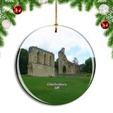 UK England Glastonbury Abbey Christmas Ornament