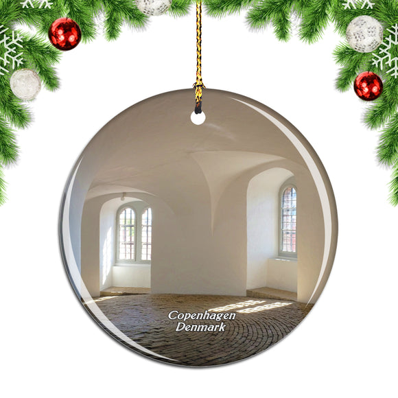 Denmark Round Tower Copenhagen Christmas Ornament