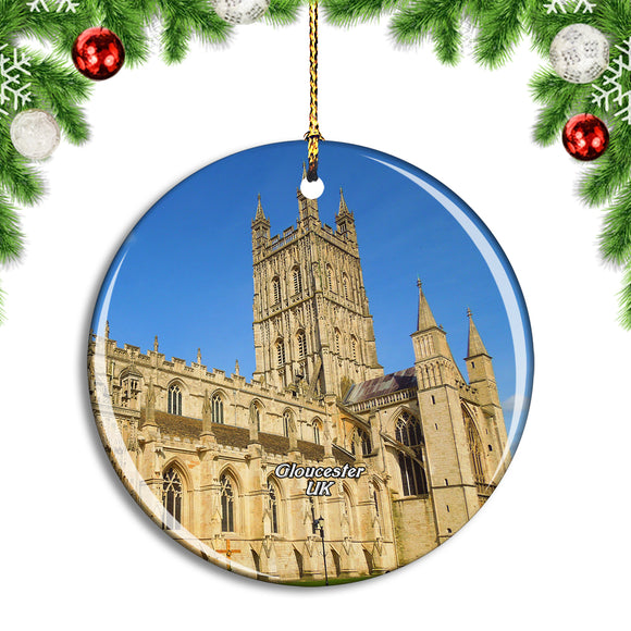 UK England Gloucester Cathedral Christmas Ornament