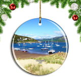 UK England Gwynedd Barmouth Harbour Christmas Ornament