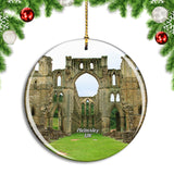 UK England Helmsley Rievaulx Abbey Christmas Ornament