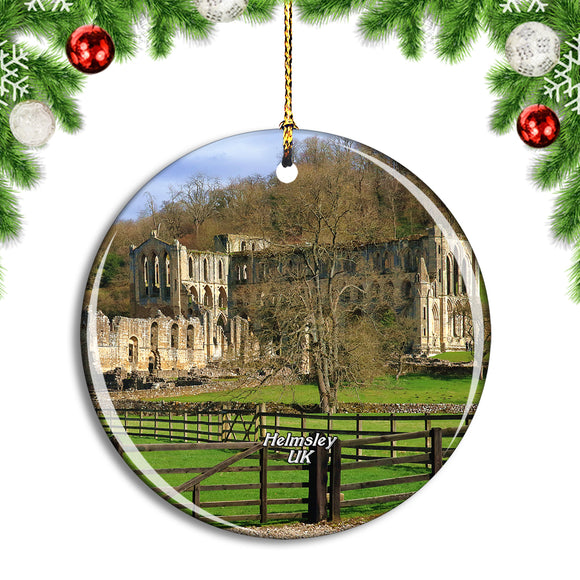 UK England Helmsley Rievaulx Abbey Christmas Ornament