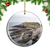 UK England Holyhead Beach Christmas Ornament