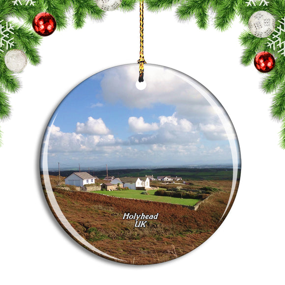 UK England Holyhead Christmas Ornament