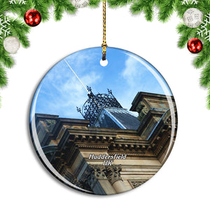 UK England Huddersfield Town Hall Christmas Ornament