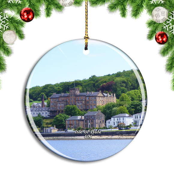 UK England Isle of Bute Christmas Ornament