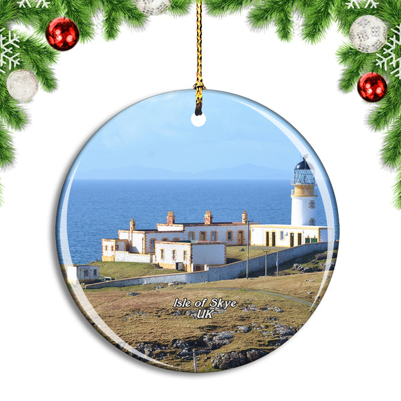 UK England Isle of Skye Neist Point Lighthouse Christmas Ornament