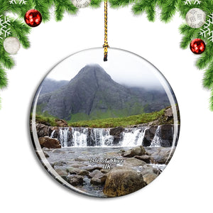 UK England Isle of Skye The Fairy Pool Christmas Ornament