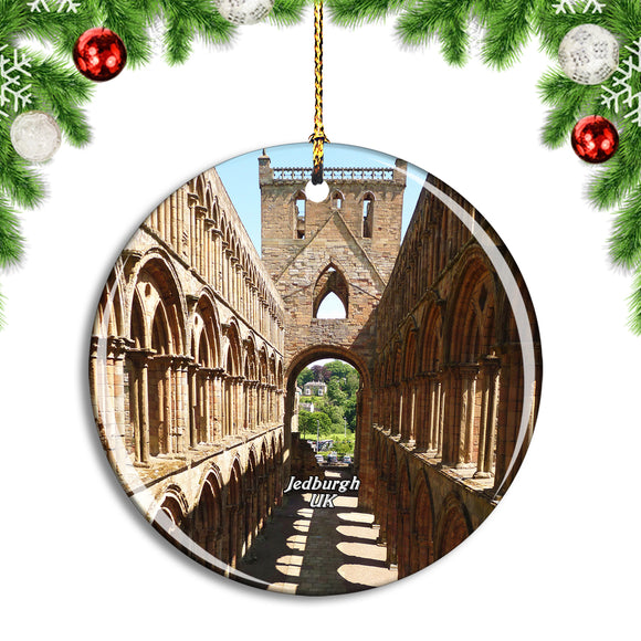 UK England Jedburgh Abbey Christmas Ornament