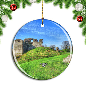 UK England Kendal Castle Christmas Ornament