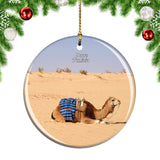 Desert Camel Douz Tunisia Christmas Ornament